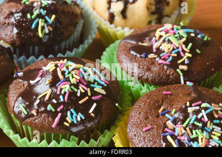 Gruppe von frische hausgemachte muffins Stockfoto