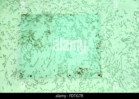 Abstrakte Beton, Risse und Kratzer überstanden. Landschaftsstil. Grunge Betonoberfläche. Große Hintergrund oder Textur. Stockfoto