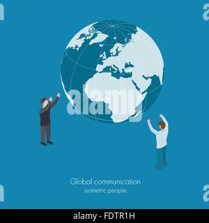 Globale Kommunikations-Konzept Stock Vektor