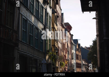 Frankreich, Seine Maritime, Rouen, der mittelalterlichen Straße Martainville neben der Kirche St. Maclou Stockfoto