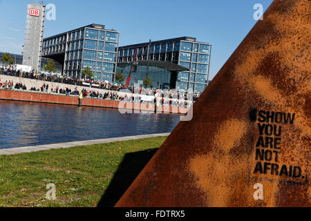 Berlin, Deutschland, Demonstration gegen TTIP Stockfoto