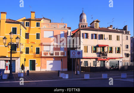 Ansicht von Chioggia, kleine Stadt in der Lagune von Venedig Stockfoto