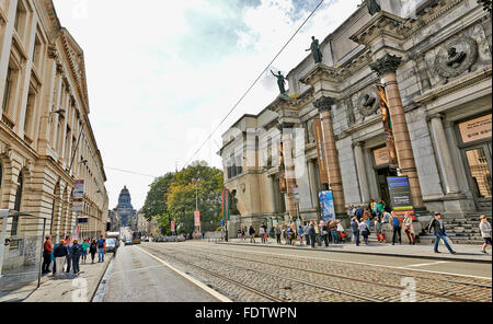 Das Königliche Museum Belgien in die Innenstadt von Brüssel am 15. August 2014. Es enthält über 20.000 Zeichnungen, Skulpturen und Gemälde Stockfoto
