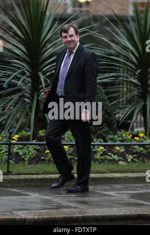 London, UK, 2. Februar 2016: John Whittingdale gesehen in der Downing Street in London Credit: WFPA/Alamy Live News Stockfoto