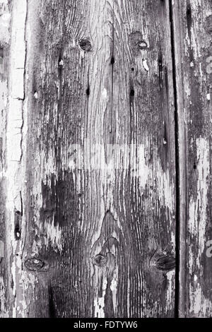 Alte Holztür, die im Laufe der Jahre im Alter von Stockfoto