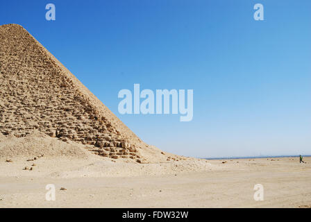 Die rote Pyramide des Snowflakes / Snofru / Snofru, Dashur, Ägypten Stockfoto