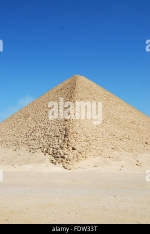 Die rote Pyramide des Snowflakes / Snofru / Snofru, Dashur, Ägypten Stockfoto