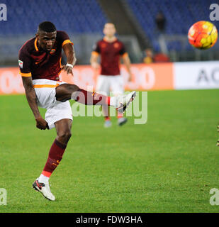 Stadion Olimpico, Rom, Italien. 30. Januar 2016. Serie A-Fußball-Liga. AS Rom gegen Frosinone. Antonio Rüdiger schießen © Action Plus Sport/Alamy Live News Stockfoto