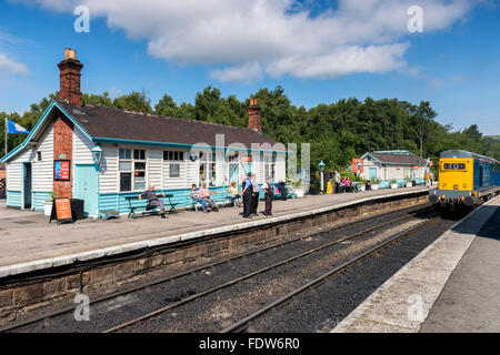 Grosmont Station auf der North York Moors Railway Stockfoto