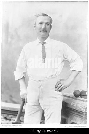 SUSSEX CRICKET: WALTER HUMPHREYS-beste lob Bowler Welt; Hattrick V Australien, 1896 Stockfoto