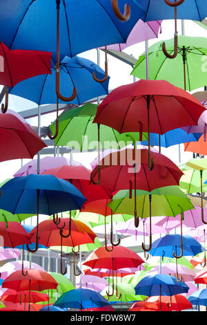 Regenschirm-Installation in der Nähe von Borough Market London Stockfoto