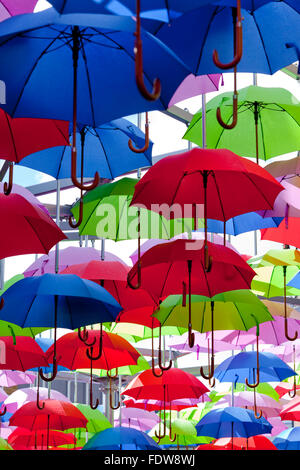 Regenschirm-Installation in der Nähe von Borough Market London Stockfoto