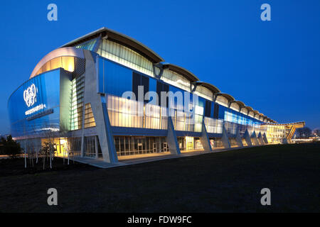 Olympic Oval Richmond, BC, Kanada, Kanone entwerfen Architekten. Stockfoto