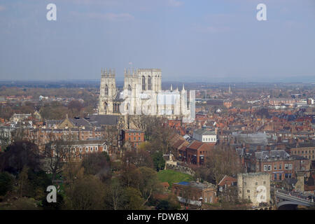 York Minster vom York Rad Stockfoto