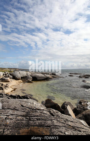 Korallenstrand in Carraroe, Co. Galway, Irland Stockfoto