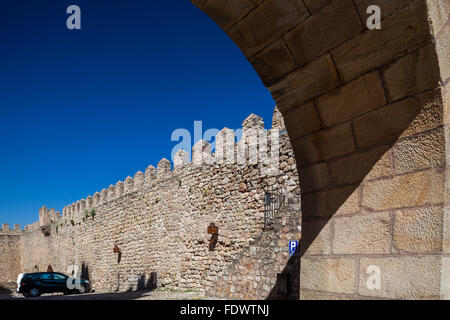 Siguenza, Spanien Detail des Castillo de Sigueenza Stockfoto