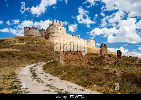 Soria, Spanien, ruinierte Burg von Berlanga Stockfoto