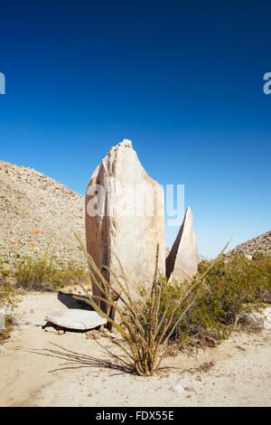 Ein Split Rock in Anza-Borrego Desert State Park, Kalifornien Stockfoto