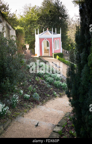 Adler-Haus in Painswick Rokoko Gardens. Cotswolds, Gloucestershire, UK Stockfoto