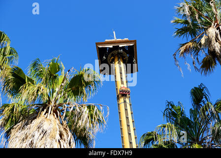 Die Hurakan Condor Fahrt im Vergnügungspark Port Aventura, Salou, Spanien Stockfoto