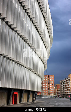 Das legendäre "San Mames" Stadion, "zu Hause" Fußballmannschaft Athletic Bilbao, Bilbao, Baskenland (Pais Vasco), Spanien. Stockfoto