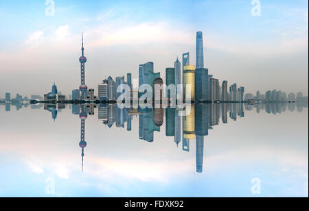 Finanziellen Bezirk von Shanghai in Pudong Area, Shanghai City, China. Stockfoto