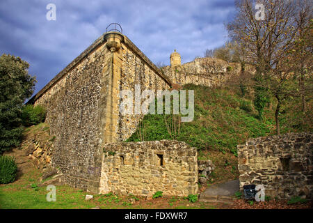 Castillo De La Mota, auf Monte Urgull, Donostia - San Sebastian, Baskenland, Spanien. Stockfoto