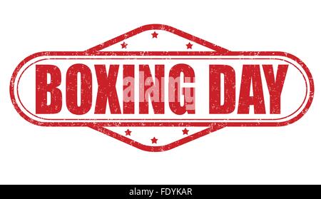 Boxing Day-Grunge-Stempel Stock Vektor