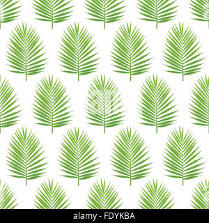 Palm Leaf Silhouette Musterdesign. Tropische Blätter. Vektor-illustration Stockfoto