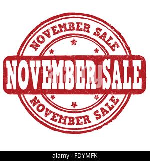 November-Verkauf-Grunge-Stempel Stock Vektor