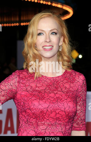 Westwood, Kalifornien. 1. Februar 2016. Caitlin Muelder besucht die "Sei gegrüßt, Caesar!" Premiere im Regency Village Theatre am 1. Februar 2016 in Westwood, Kalifornien. / Picture Alliance © Dpa/Alamy Live-Nachrichten Stockfoto