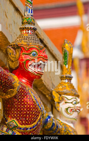 Guardian Affe-Drachen in den Grand Palace, Bangkok, Thailand Stockfoto