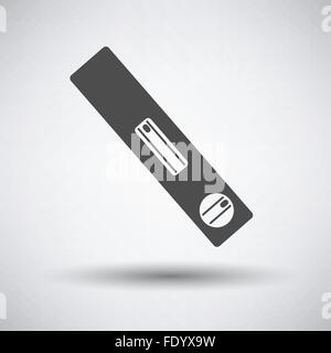 Bau Symbol auf grauem Hintergrund mit runden Schatten. Vektor-Illustration. Stock Vektor
