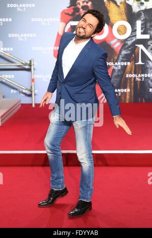 Berlin, Deutschland. 2. Februar 2016. Tobey Wilson bei der Premiere von ZOOLANDER 2 - im CineStar Sony Center in Berlin. Bildnachweis: Dpa picture Alliance/Alamy Live News Stockfoto