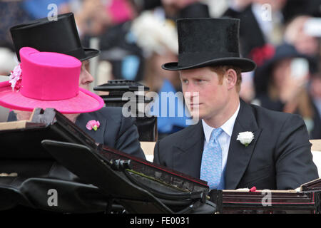 Ascot, Großbritannien, Prinz Harry von Wales Stockfoto