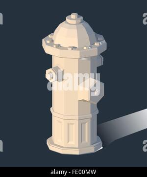 Hydranten isometrischen 3d Stock Vektor