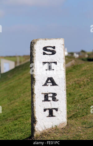 Lands End-Start-Zeichen Stockfoto