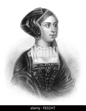 Anne Boleyn, 1501-1536, Königin von England von 1533 bis 1536 als die zweite Frau von König Henry VIII Stockfoto