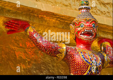 Guardian Affe-Drachen in den Grand Palace, Bangkok, Thailand Stockfoto