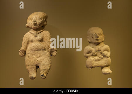Menüpunkte auf der Anzeige in der Gold Museum (El Museo del Oro in Bogota, Kolumbien Stockfoto
