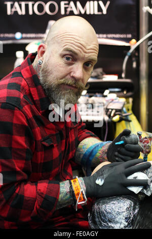 Ich Mann occhi Stockfoto