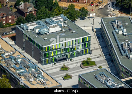 Luftaufnahme, Campus der Hochschule Rhein-Waal, Kamp-Lintfort, Niederrhein, Nordrhein-Westfalen, Deutschland, Europa, Antenne Stockfoto