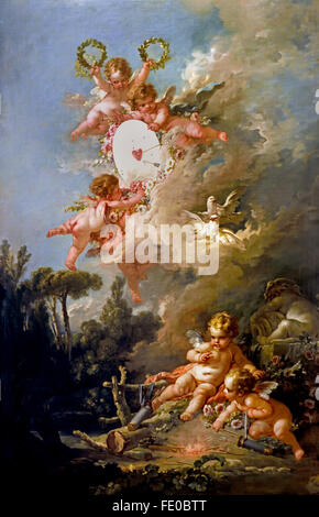 LA Wild d ' Amour-das Ziel der Liebe 1758 François Boucher (1703 – 1770) Frankreich Französisch Stockfoto