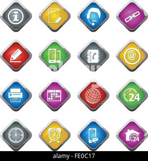 Gemeinschaft Icons set Stock Vektor