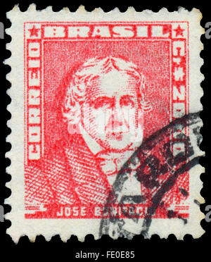 Brasilien - ca. 1955: eine Briefmarke gedruckt in Brasilien zeigt Jose Bonifacio Stockfoto