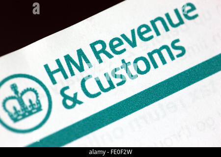 HM Revenue & Customs Name und logo Stockfoto