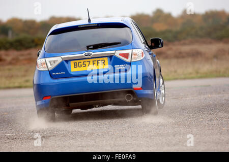 2007 Subaru Impezza WRX 4 Rad Antrieb Sportwagen Stockfoto