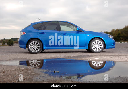 2007 Subaru Impezza WRX 4 Rad Antrieb Sportwagen Stockfoto