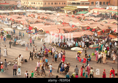 Djemaa el-Fna, Marrakesch, Marokko Stockfoto