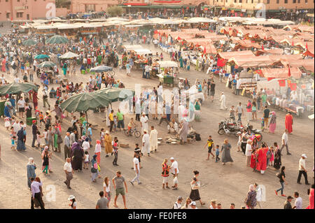 Djemaa el-Fna, Marrakesch, Marokko Stockfoto